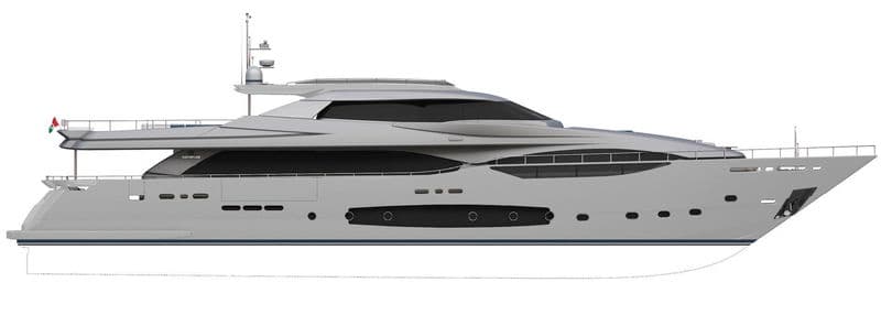 Motor Yacht Custom Line 124/06
