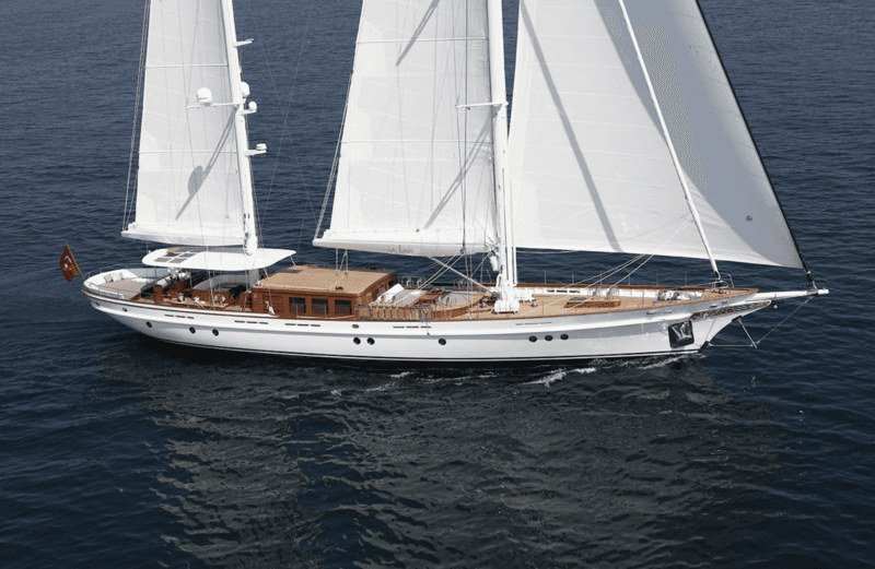 Sailing Yacht In Love